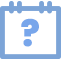 calendar icon with question mark